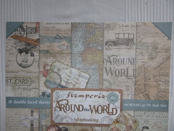 Scrapbooking Papier Set Around the World Stamperia