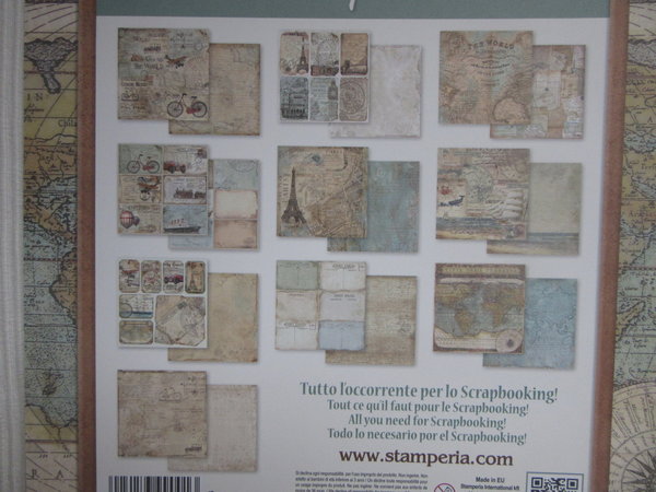 Scrapbooking Papier Set Around the World Stamperia