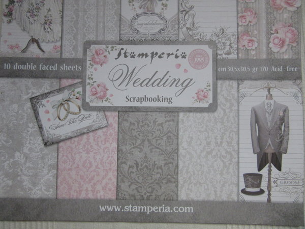 Scrapbooking Papier Set Wedding Stamperia