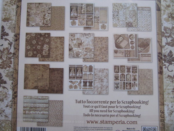 Scrapbooking Papier Set Old Lace Stamperia