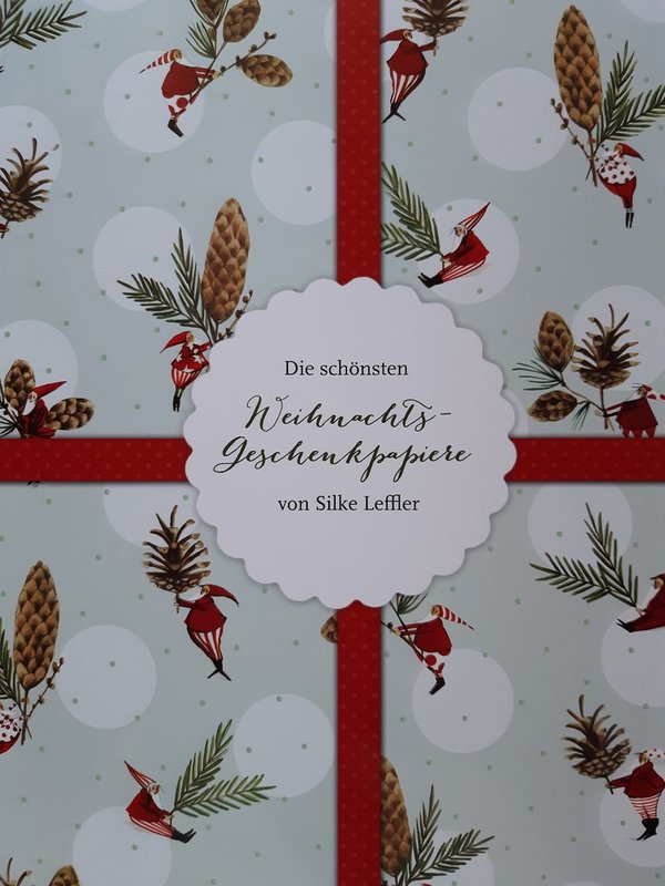 Geschenkpapier Buch Weihnachten Silke Leffler, Grätz-Verlag