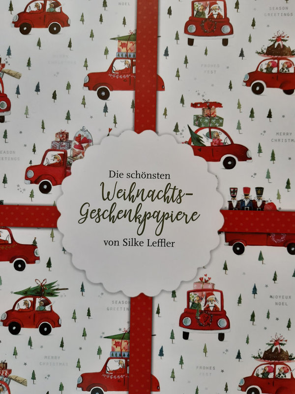 Geschenkpapier Buch Musikanten + Weihnachten Silke Leffler, Grätz-Verlag
